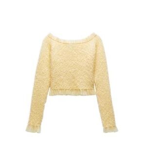 Zara Floral Jacquard Cardigan